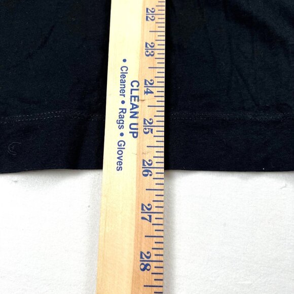 Lauren Ralph Lauren Black Tunic Blouse Notch Collar 3/4 Sleeves M Green Label - Picture 10 of 10